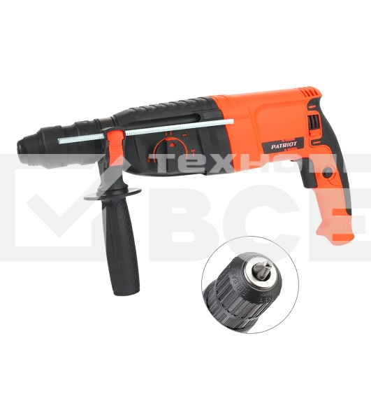 Перфоратор Patriot THE ONE RH 262Q патрон:SDS-plus уд.:2.8Дж 800Вт (кейс в комплекте)