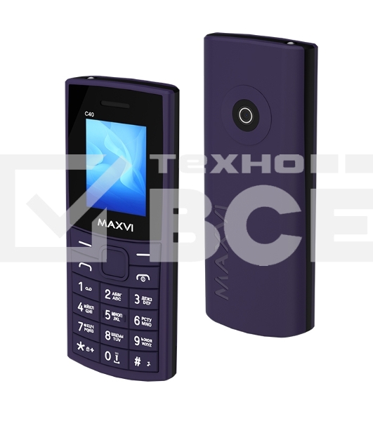 Мобильный телефон Maxvi C40 фиолетовый