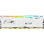 Оперативная память Kingston Fury Beast, DDR5, 16GB (1x16GB), 5200MHz, CL40, с радиатором, RGB, белый, фото 1