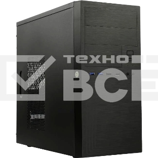 Компьютерный корпус MiniTower Powerman ES555 Black PM-600ATX-F U3*2+U2*2 +2*combo Audio; intrusion switch mATX