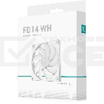 Вентилятор для корпуса DEEPCOOL FD14 белый, 140 мм, 1650 об/мин, 25.6 дБ, 4 pin, фото6