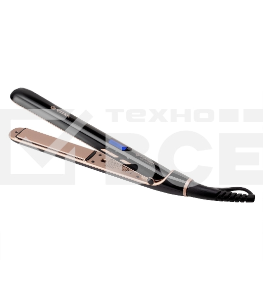 Выпрямитель Vitek Crystal VT-8410 45Вт черный макс.темп.:230С покрытие:керамико-турмалиновое