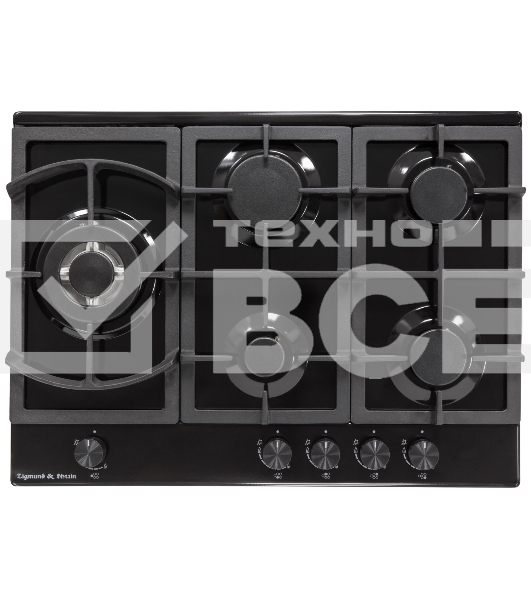 Газовая варочная панель Zigmund & Shtain G 14.7 B независимая, черный