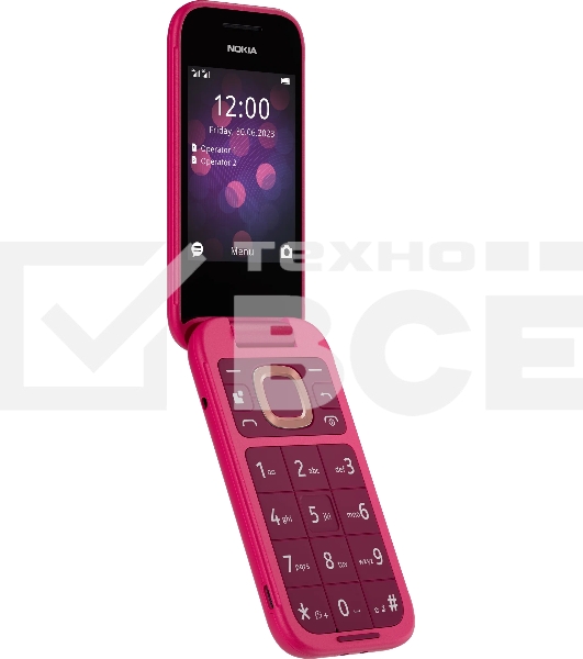 Мобильный телефон Nokia 2660 TA-1469 DS Pop розовый