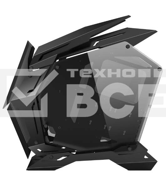 Корпус без блока питания JONSBO MOD-3, Full-Tower, TG, no fans, 2xUSB-A 3.0, EATX, ATX, mATX, mITX Black