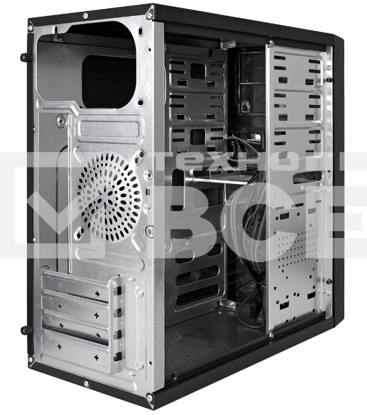 Компьютерный корпус Minitower ExeGate BA-203U-UNS400 (mATX, БП UNS400 с вент. 12см, 3хUSB+1хUSB 3.0, аудио, черный)