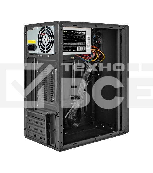 Компьютерный корпус Minitower ExeGate BAA-308UC-AAA400 (mATX, БП AAA400 с вент. 8см, 1хUSB/1хUSB 3.0/1хTypeC, HD Audio, черный)