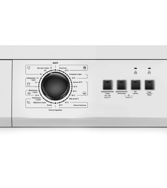 Стиральная машина Centek CT-1902 белый, загрузка фронтальная 6 кг, 1000 об/мин, Класс A+