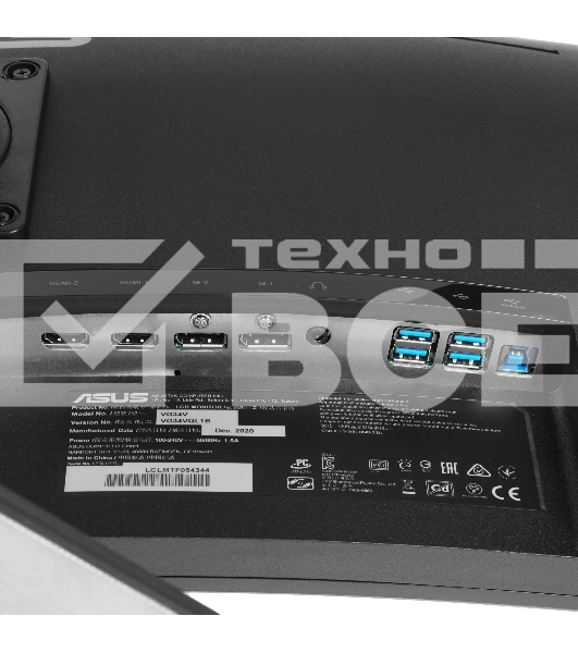 Монитор 34' ASUS TUF Gaming VG34VQL1B VA 3440x1440, 165 Гц, 1 мс, 21:9, 550 кд/м², HDMI 2.0, DP 1.4, 3.5 Jack, USB Hub (2x USB), изогнутый экран (1500R), динамики (2x2 Вт), черный