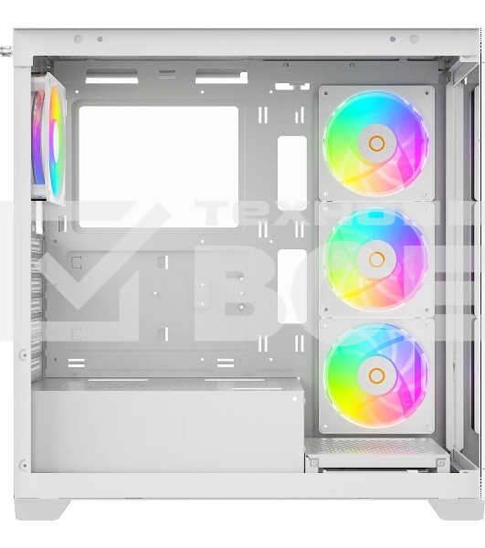 Компьютерный корпус Ocypus Gaммa C72 WH ARGB ATX/win/white/4 ARGB fans/no PSU/Tempered Glass