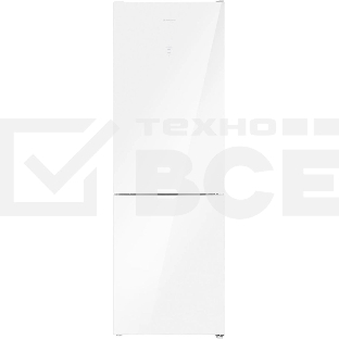 Холодильник Maunfeld MFF185NFW белый глянц. двухкамерный 211/104л морозилка снизу, No Frost