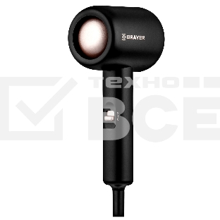 Фен BRAYER BR3027 черный, 1000 Вт