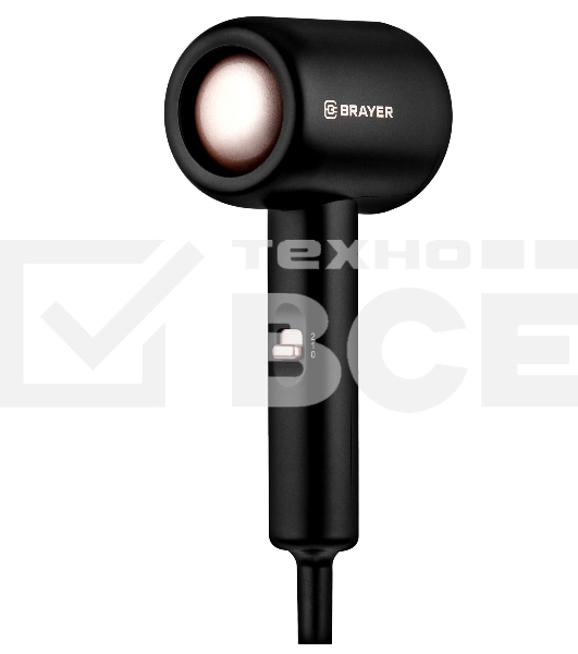 Фен BRAYER BR3027 черный, 1000 Вт