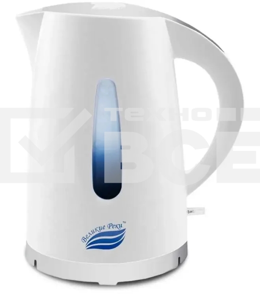 Чайник электрический Великие Реки Томь-1 белый