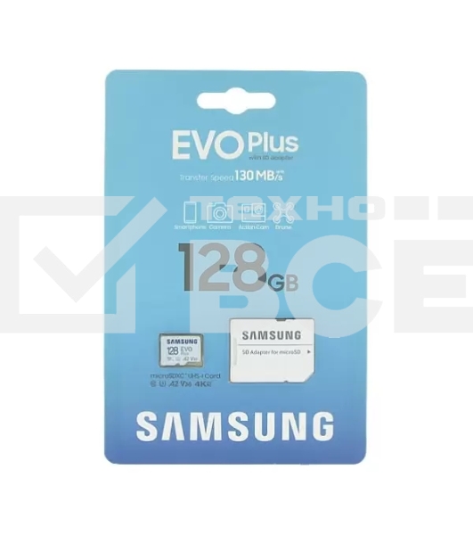 Флеш карта microSD 128Gb Samsung EVO Plus (MB-MC128KA)