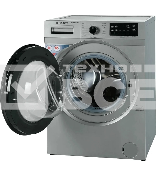 Стиральная машина Kraft KF-MDS12147G Серый, загрузка фронтальная 12 кг, 1400 об/мин., класс: А+++
