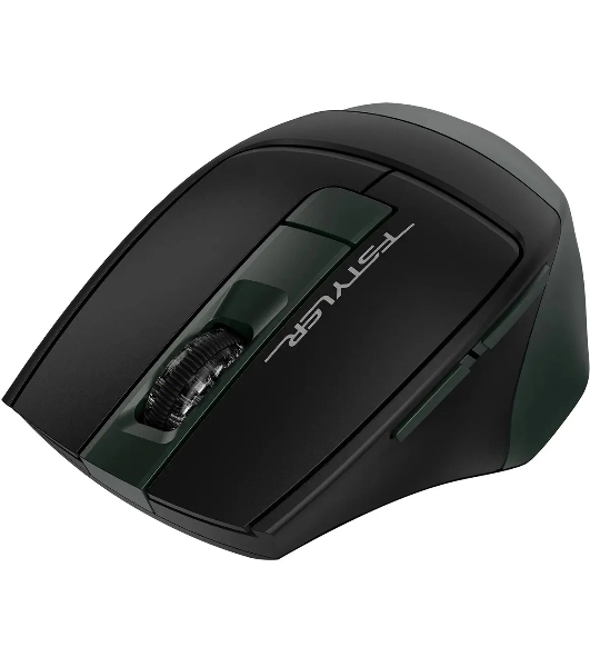 Мышь беспроводная A4Tech Fstyler FB35S темно-зеленый/черный, 2000 dpi, радиоканал, Bluetooth, USB, кнопки - 5