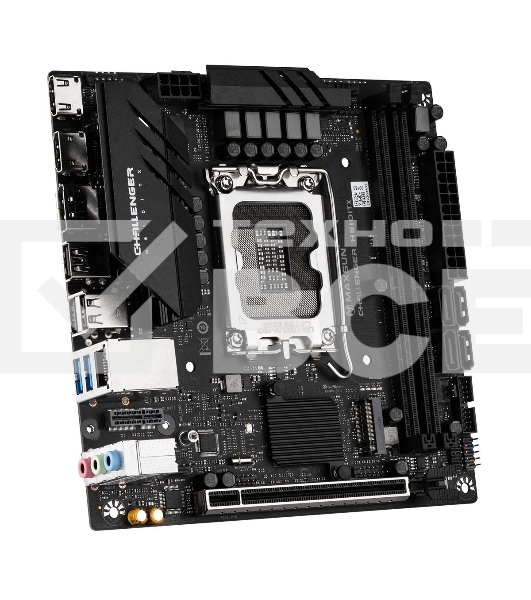 Материнская плата Maxsun MS-Challenger H610ITX 2LAN V3, LGA 1700, Intel H610, 2xDDR4, 4xSATA, 1xM.2, 1xPCI-E 4.0 x16, 2xHDMI, 1xDisplayPort, 1x 2.5Gb LAN, 2xUSB 3.2 Gen 1, 3xUSB 2.0, 3x3.5 мм, 5.1, Mini-ITX