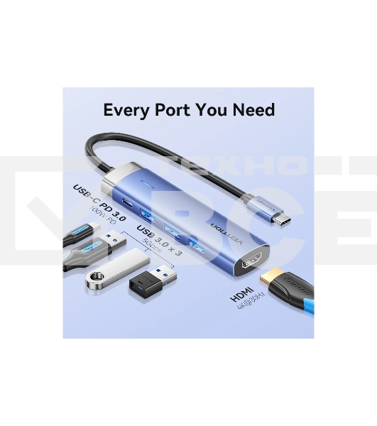 Мультифункциональный хаб Vention USB Type C 5 в 1