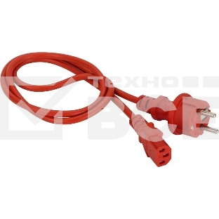 Шнур питания Lanmaster LAN-PP13/SH-10-RD C13-Schuko проводник.:3x0.75мм2 10м 220В 10А красный