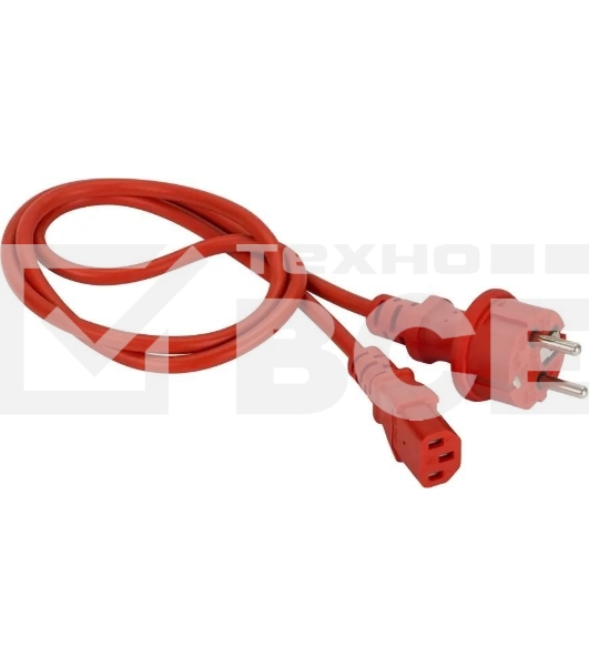 Шнур питания Lanmaster LAN-PP13/SH-10-RD C13-Schuko проводник.:3x0.75мм2 10м 220В 10А красный