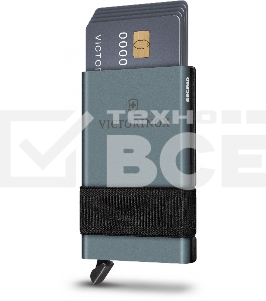 Швейцарская карта Victorinox Smart Card Wallet Sharp (0.7250.36) серый коробка подарочная