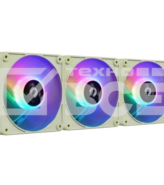 Комплект вентиляторов для корпуса Thermaltake CT120 EX Reverse ARGB Sync (3 шт.) зеленый, 120 мм, 2000 об/мин, 31.2 дБ, 4 pin