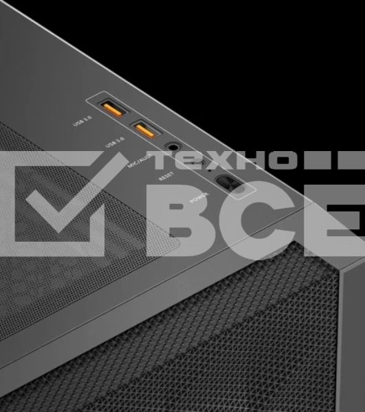 Компьютерный корпус PcCooler C3D510 BK черный без БП ATX 2xUSB3.0 audio bott PSU