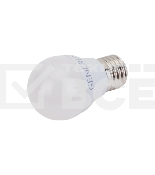 Лампа светодиодная GENERICA LL-G45-12-230-30-E27-G G45 12 Вт шар 3000К E27 230В