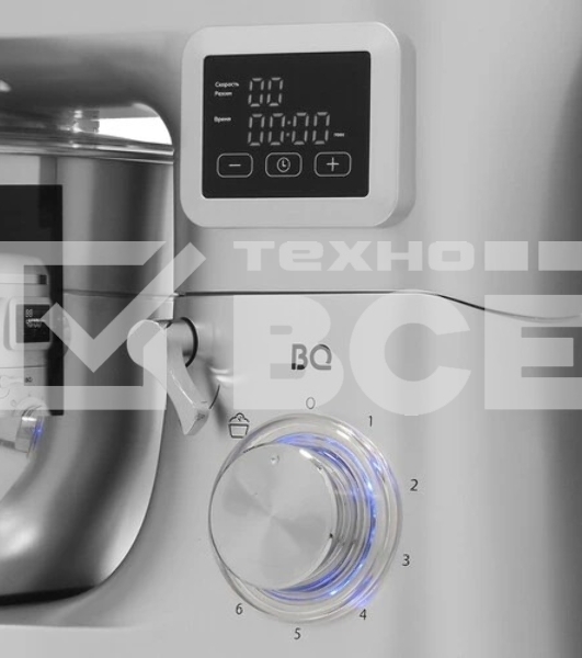 Миксер планетарный BQ MX640, 1600Вт, серебристый