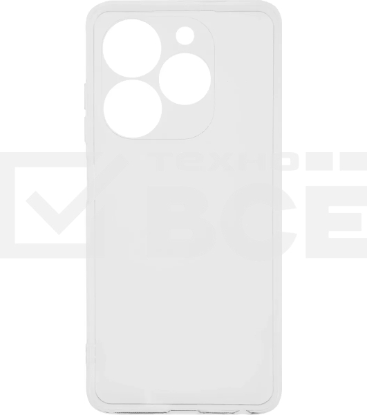 Чехол (клип-кейс) BoraSCO для Tecno Spark 20C 72689 прозрачный