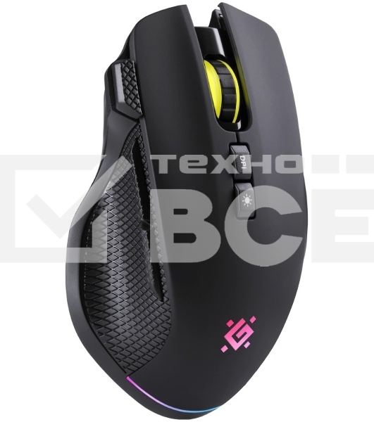 Мышь беспроводная/проводная Defender Immortal GM-421 черный, 10000 dpi, радиоканал, Bluetooth, USB, кнопки - 9