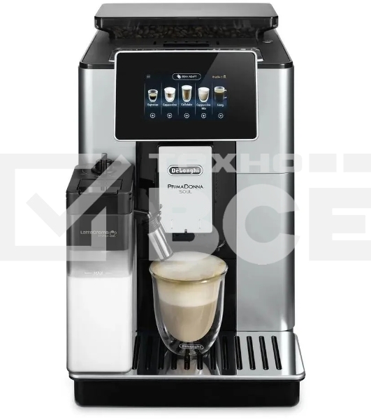 Кофемашина DeLonghi ECAM610.55.SB 1450Вт черный/серебристый