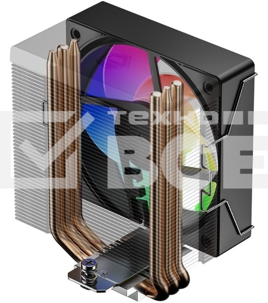 Кулер Cooler ID-Cooling SE-903-XT V2 ARGb LGA1851/1700/1200/115X/AM5/AM4 (TDP 150W, PWM, 3 тепл.трубки прямого контакта, FAN 100мм, Addressable RGb LED) RET