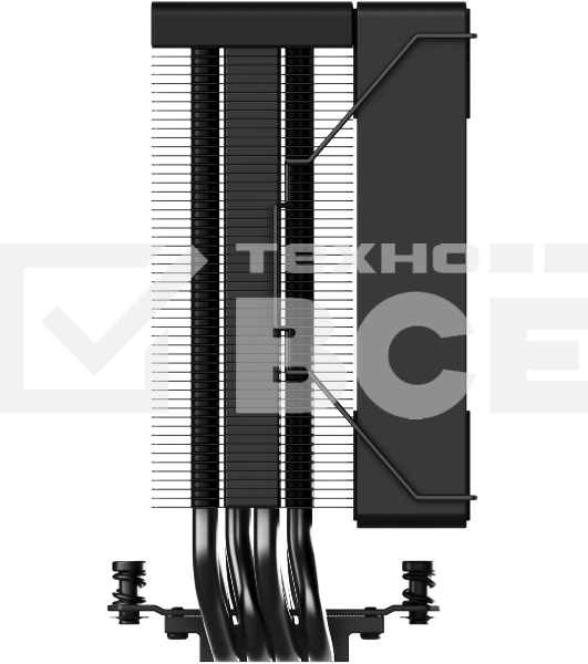 Кулер для процессора ID-COOLING SE-214-XT V2 черный LGA1851/1700/1200/115X/AM5/AM4 (16шт/кор, TDP 200W, PWM, 4 тепл.трубки прямого контакта, FAN 120мм) RET