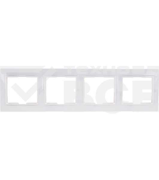 Рамка 4-м КВАРТА РГ-4-КБ горизонт. бел. ИЭК EMK40-K01-DM