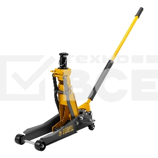 Домкрат гидравлический подкатной Denzel 2/3 т, 98-770 мм, быстрый подъем, низ. подхват, проф, SUV 51270