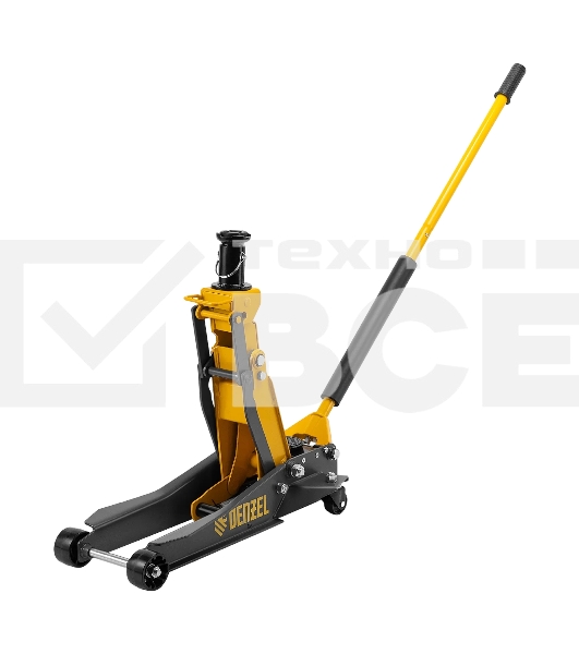 Домкрат гидравлический подкатной Denzel 2/3 т, 98-770 мм, быстрый подъем, низ. подхват, проф, SUV 51270