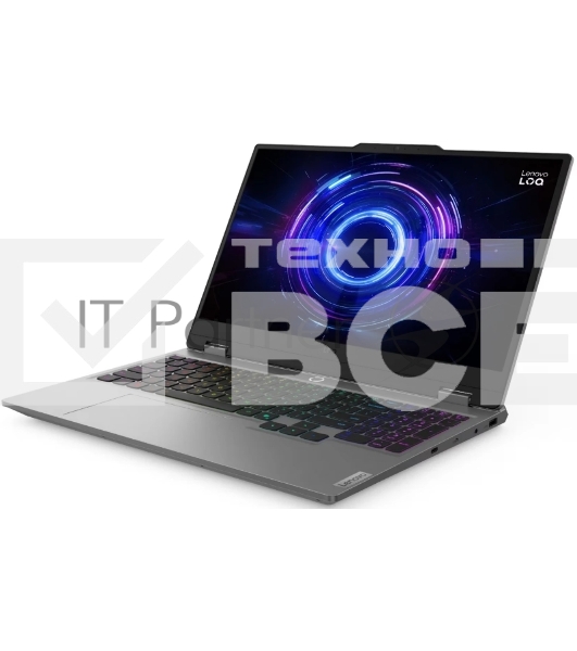 Ноутбук Lenovo LOQ 15IRX10/15.6' Full HD 1920x1080/Intel Core i7 13650HX/32 Gb/1 Tb SSD/nVidia GeForce RTX 5070 8GB/No OS/серый/2.4 кг