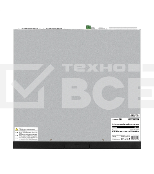 Источник бесперебойного питания On-line ExeGate PowerExpert ULS-575-10kVA.LCD.AVR.T.USB.RS232.SNMP.2U 10000VA/10000W, On-Line, PF=1, LCD, клеммы, RS232, USB, SNMP-slot, EPO, батареи внешние 192В/240В суммарной емкостью до 400Ah, Rackmount 2U/Tower, металлический корпус, черный
