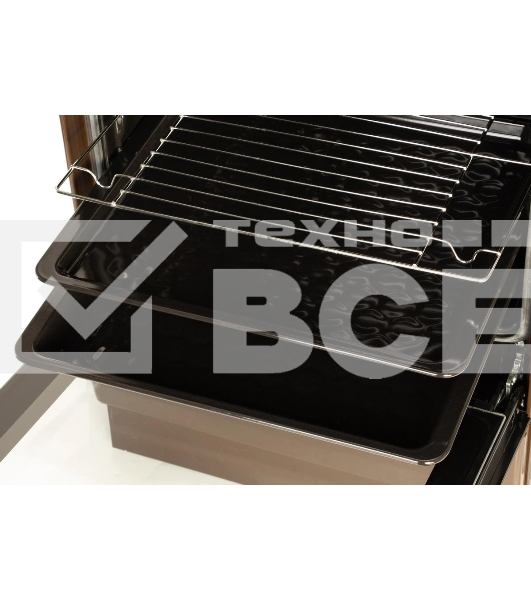 Плита электрическая Hansa FCEB53000 коричневый, конфорок 4 шт, духовка 69 л, 50 см x 85 см x 60 см