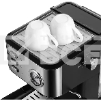 Кофеварка рожковая Kitfort КТ-7293 черный/серебристый, исп. кофе - молотый, 1.5 л, 1050 Вт, 15 Бар., фото5