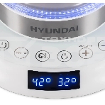 Чайник электрический Hyundai HYK-G5507 1.7л. 2200Вт белый/серебристый корпус: стекло, фото8