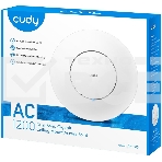 Точка доступа CUDY AC1200 Dual Band Gigabit Ceiling Mount Access Point, MT7621DAN+MT7613B+MT7603E, 867Mbps at 5GHz + 300Mbps at 2.4GHz, 1 x GbE RJ45 Port, Support 12V DC or 802.3af PoE or Passive PoE, Internal Antennas, 48V passive PoE adapter included, C, фото8