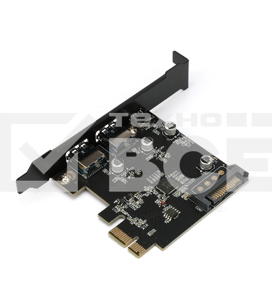Контроллер USB 3.1 Gembird SPCR-03 в разъем PCI-e, 2xUSB-A + 1xType-C