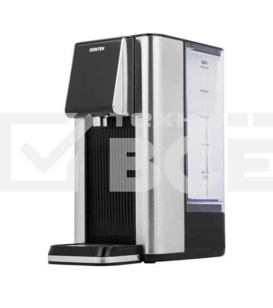 Термопот проточный Centek CT-3201 2,5 л, 2600 Вт, черный/серебристый
