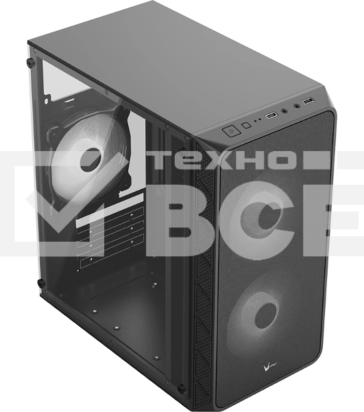Компьютерный корпус AeroCool / Formula Air Mesh G4 черный без БП mATX 1x120мм 1xUSB 2.0 1xUSB 3.0 audio