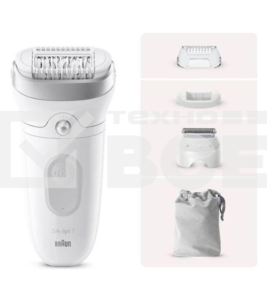 Эпилятор BRAUN SE7-041 белый/серебристый
