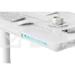 Стол для компьютера Cactus CS-EGD-WT-LED столешница закаленное стекло, белый каркас белый, фото14