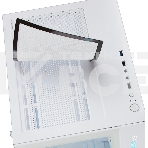 Компьютерный корпус Ginzzu V420 RGb подсветка, закаленное стекло 1*USB 3.0,1*USB 2.0, AU белый mATX, фото2